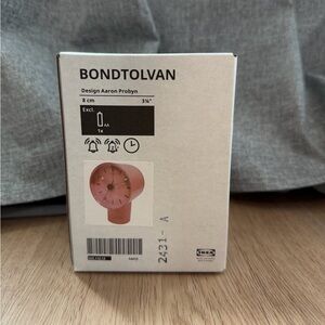 IKEA alarm clock in mauve pink Ikea Bondtolvan NEW